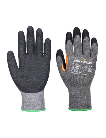 Rękawice robocze Portwest Grip 10 A106 wzmocniony kciuk Szary/Czarny