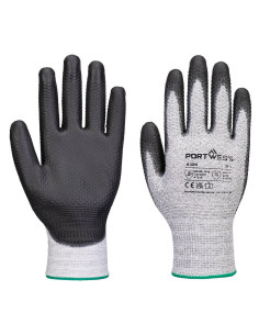 Rękawice robocze Portwest A124 Grip 13 PU Diamond Knit Szary/Czarny