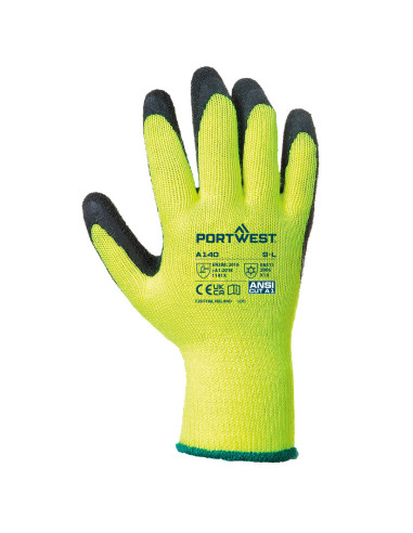 Rękawice robocze Portwest A140 Thermal Grip zimowe lateksowe | ToSafe