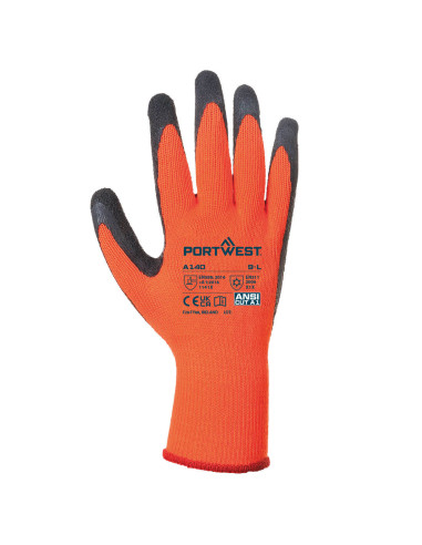 Rękawice robocze Portwest A140 Thermal Grip zimowe lateksowe | ToSafe