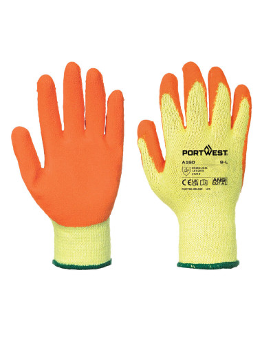 Rękawice robocze Portwest Classic Grip A150 lateksowe Pomarańczowy