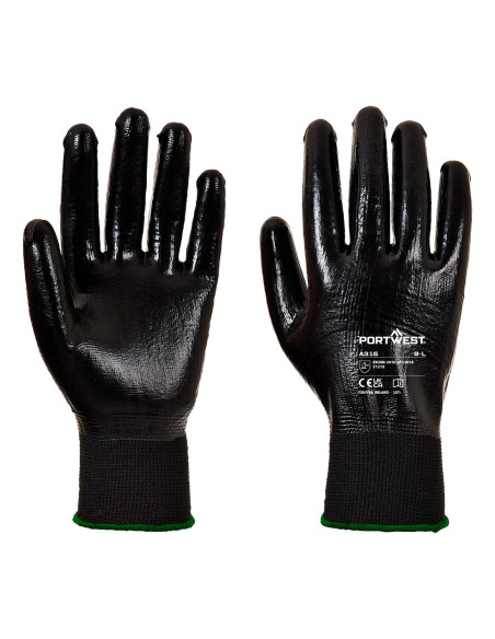 Rękawice robocze Portwest All-Flex Grip A315 powlekane nitrylem Czarny