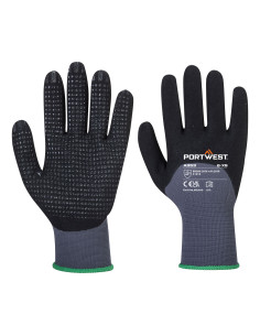 Rękawice robocze Portwest DermiFlex Ultra Plus A353 powlekane nitrylem Szary/Czarny