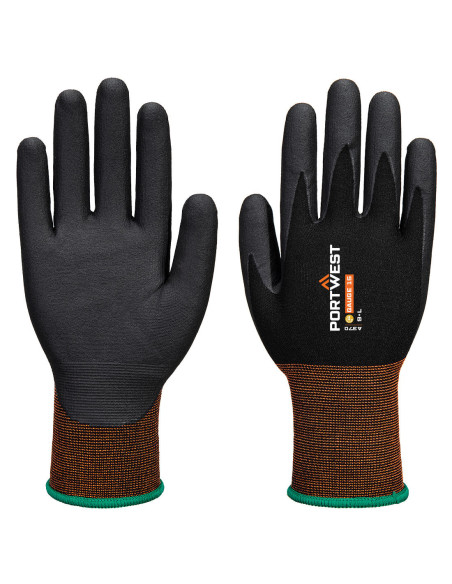 Rękawice robocze Portwest GP Grip 15 A370 z mikropianki nitrylowej Czarny