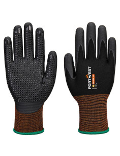 Rękawice robocze Portwest GP Grip 15 A371 z nakropieniem nitrylowym Czarny