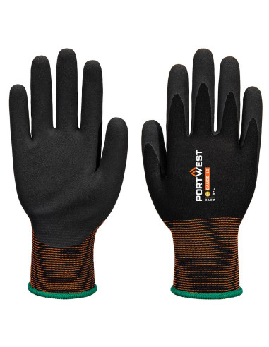 Rękawice robocze Portwest GP Grip 18 A373 lateks piaskowany Czarny