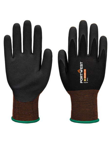 Rękawice robocze Portwest GP Grip 18 A373 lateks piaskowany Czarny