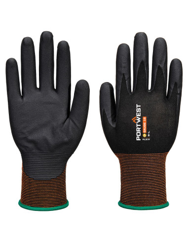 Rękawice robocze Portwest GP Grip 18 A374 z mikropianki nitrylowej Czarny