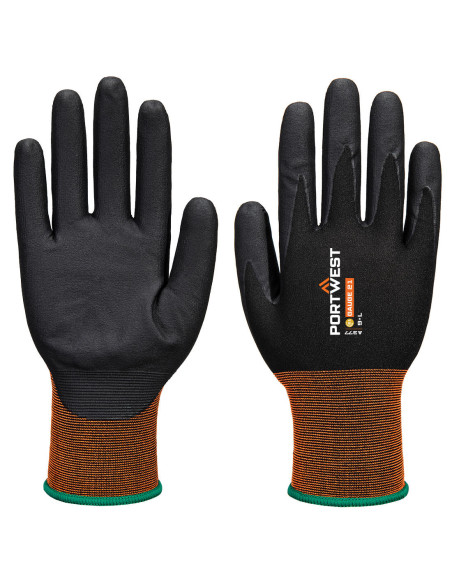 Rękawice robocze Portwest GP Grip 21 A377 z mikropianki nitrylowej Czarny