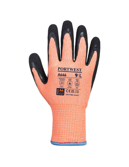 Rękawice antyprzecięciowe zimowe Portwest A646 Vis-Tex poziom D | ToSafe