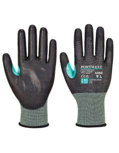 Rękawice antyprzecięciowe Portwest A660 CS powlekane PU Czarny