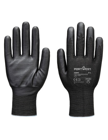 Rękawice antyprzecięciowe Portwest A680 F21 Nitrile Tungsten A9 Czarny