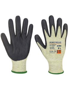 Rękawica antyprzecięciowa Portwest A780 Grip Arc Zielony/Czarny