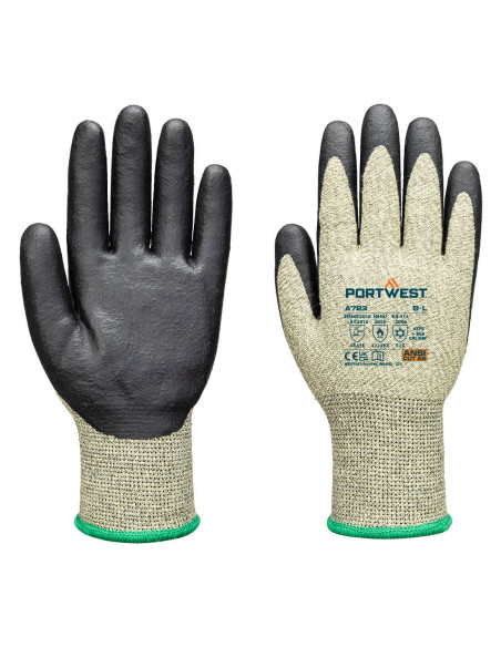 Rękawica antyprzecięciowa Portwest A783 Arc Grip 13E Zielony/Czarny