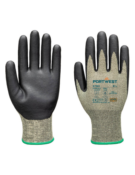 Rękawica antyprzecięciowa Portwest A784 Arc Grip 18C Zielony/Czarny