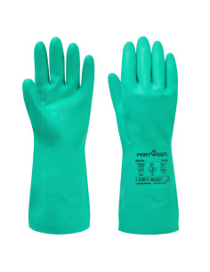 Rękawica nitrylowa Portwest A810 Nitrosafe Zielony