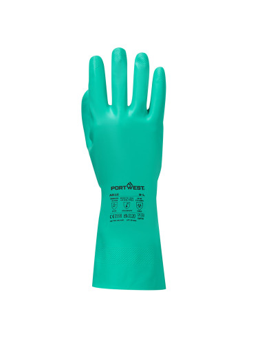 Rękawice chemiczne nitrylowe Portwest A812 Nitrosafe Plus | ToSafe
