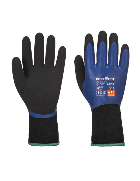 Rękawica Thermo Pro Portwest AP01 Niebieski/Czarny