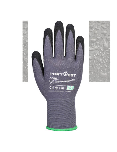 Rękawice robocze wodoodporne nitrylowe Portwest Dermiflex Aqua AP62 | ToSafe