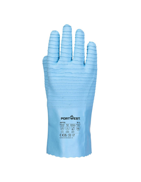 Rękawice chemoodporne do kontaktu z żywnością Portwest FD Chem B AP75 | ToSafe