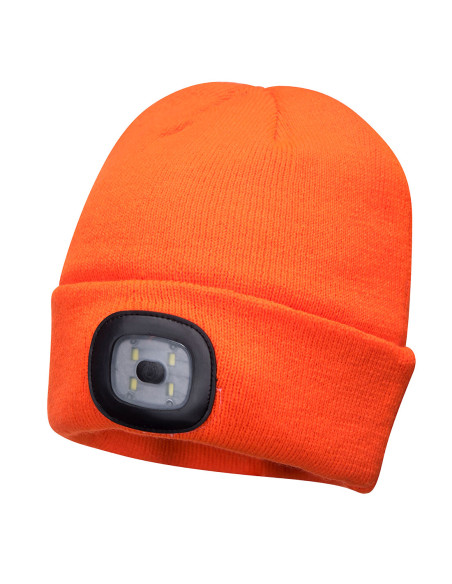 Czapka zimowa z latarką LED USB Portwest B029 | ToSafe