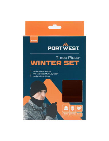Zestaw zimowy Portwest B035 Czarny