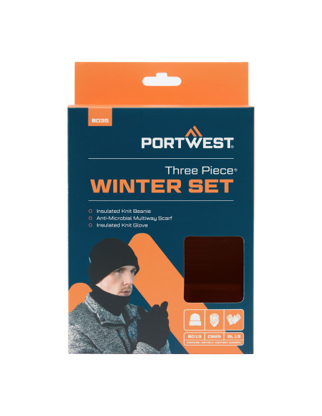 Zestaw zimowy Portwest B035 Czarny