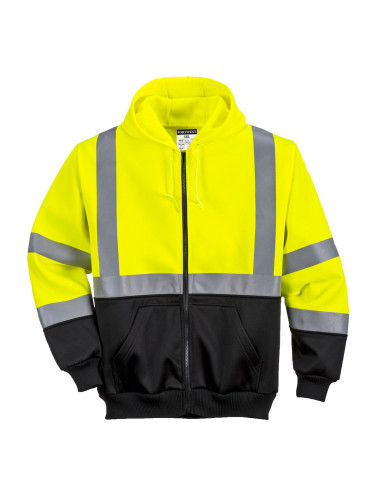 Bluza ostrzegawcza z kapturem Portwest B315 – dwukolorowa bluza hi-vis | ToSafe