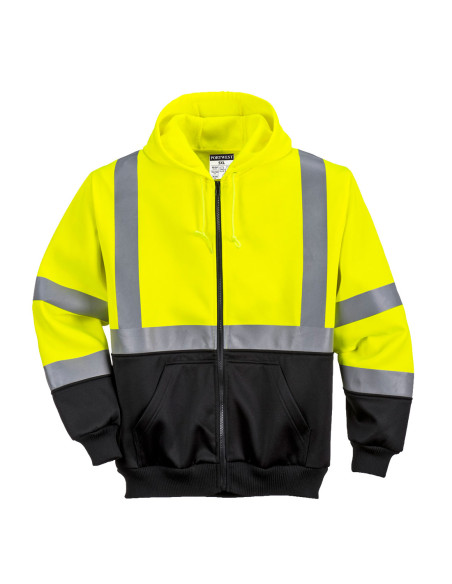 Bluza ostrzegawcza z kapturem Portwest B315 – dwukolorowa bluza hi-vis | ToSafe