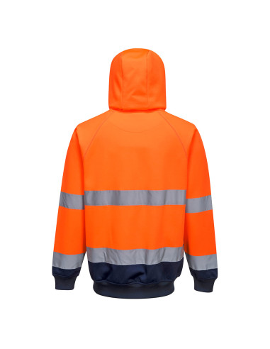 Bluza ostrzegawcza z kapturem Portwest B316 – dwukolorowa bluza hi-vis | ToSafe