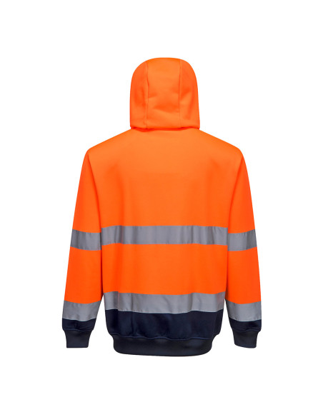Bluza ostrzegawcza z kapturem Portwest B317 – dwukolorowa bluza hi-vis na zamek | ToSafe