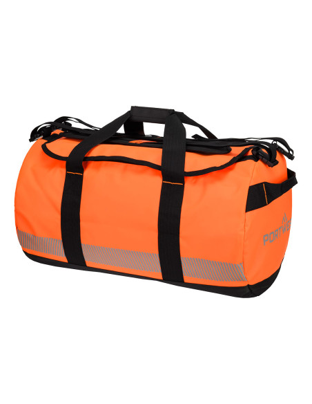 Torba wodoodporna z taśmą odblaskową 70 l PVC Portwest B911 Pomarańczowy