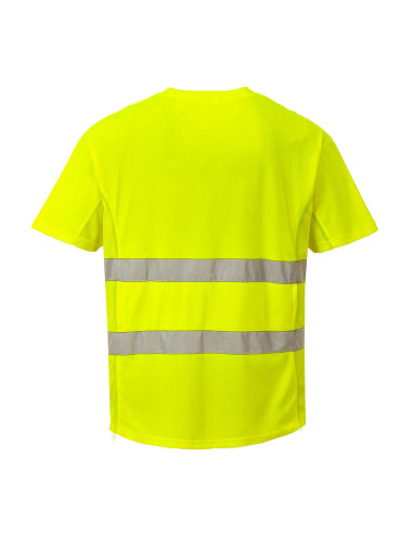 Ostrzegawczy T-shirt Portwest C394 Cotton Comfort – koszulka hi-vis z wentylacją | ToSafe