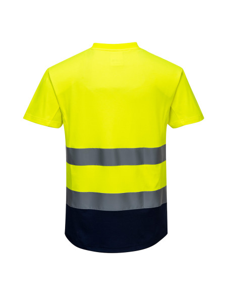 Ostrzegawczy T-shirt Portwest C395 Cotton Comfort – dwukolorowa koszulka hi-vis | ToSafe