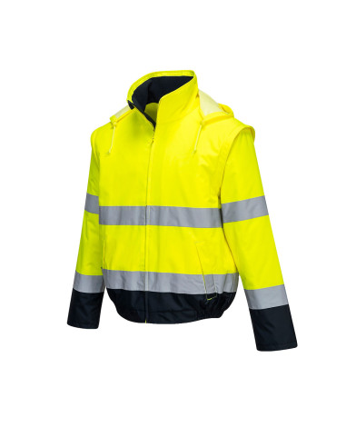 Kurtka ostrzegawcza Portwest C464 Essential Bomber 2w1 – kurtka robocza hi-vis | ToSafe