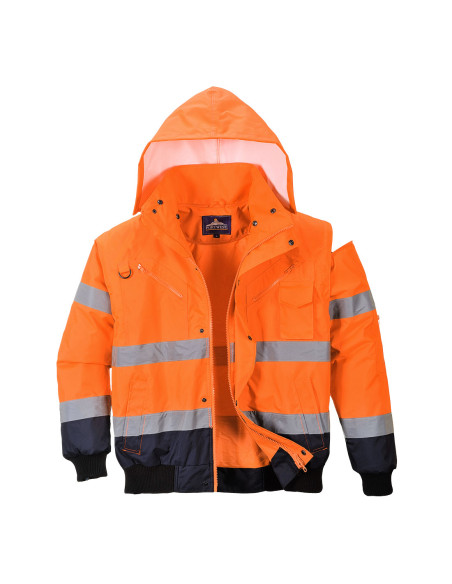 Kurtka ostrzegawcza Portwest C465 Bomber 3w1 – kurtka robocza hi-vis | ToSafe
