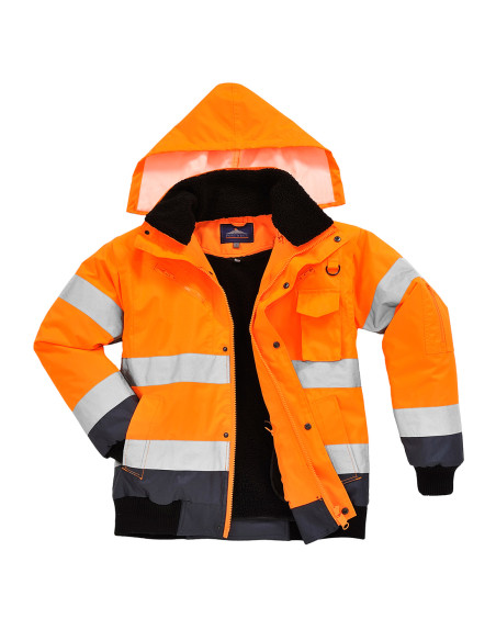 Kurtka ostrzegawcza Portwest C465 Bomber 3w1 – kurtka robocza hi-vis | ToSafe