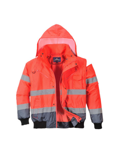 Kurtka ostrzegawcza Portwest C465 Bomber 3w1 – kurtka robocza hi-vis | ToSafe