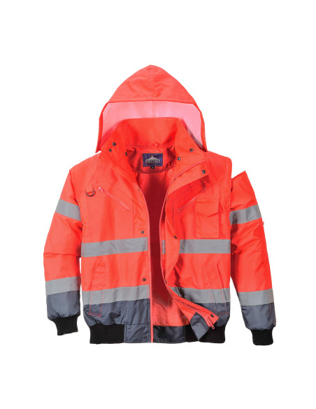 Kurtka ostrzegawcza Portwest C465 Bomber 3w1 – kurtka robocza hi-vis | ToSafe