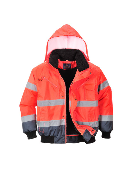 Kurtka ostrzegawcza Portwest C465 Bomber 3w1 – kurtka robocza hi-vis | ToSafe