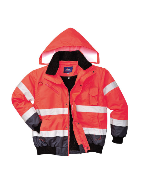 Kurtka ostrzegawcza Portwest C465 Bomber 3w1 – kurtka robocza hi-vis | ToSafe