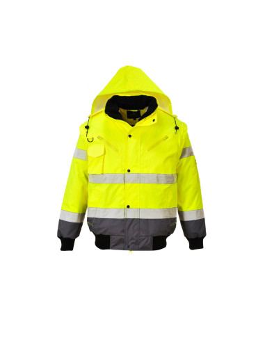 Kurtka ostrzegawcza Portwest C465 Bomber 3w1 – kurtka robocza hi-vis | ToSafe