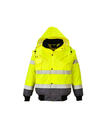 Kurtka ostrzegawcza Portwest C465 Bomber 3w1 – kurtka robocza hi-vis | ToSafe