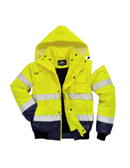 Kurtka ostrzegawcza Portwest C465 Bomber 3w1 – kurtka robocza hi-vis | ToSafe