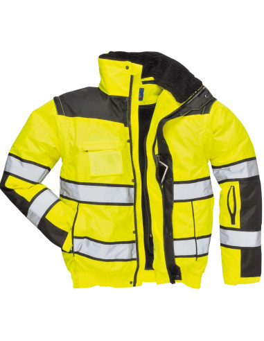 Kurtka ostrzegawcza Portwest C466 Bomber 3w1 – zimowa kurtka robocza hi-vis | ToSafe