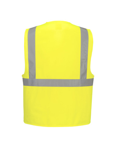 Kamizelka ostrzegawcza Portwest C472 z taśmą pionową i poziomą – odzież hi-vis | ToSafe