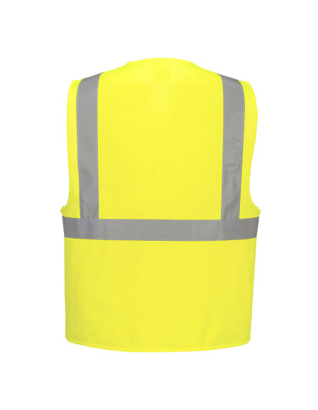 Kamizelka ostrzegawcza Portwest C472 z taśmą pionową i poziomą – odzież hi-vis | ToSafe