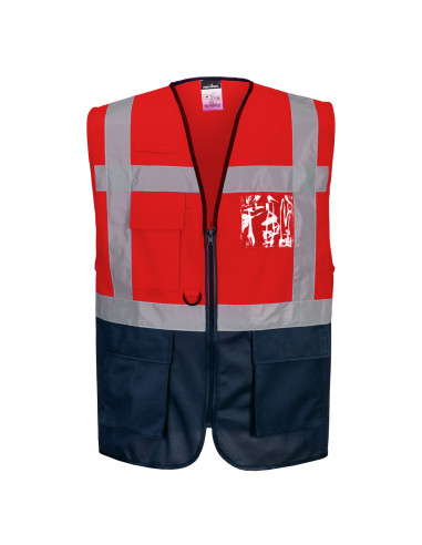 Kamizelka ostrzegawcza Executive Portwest C476 Warsaw Czerwony/Granatowy