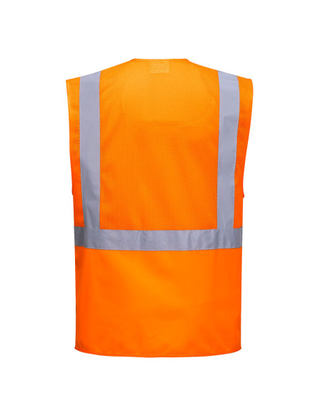Kamizelka ostrzegawcza siatkowa Executive Portwest C496 Madrid z kieszeniami hi-vis | ToSafe