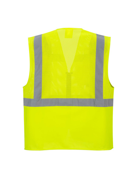Kamizelka ostrzegawcza siatkowa Executive Portwest C496 Madrid z kieszeniami hi-vis | ToSafe